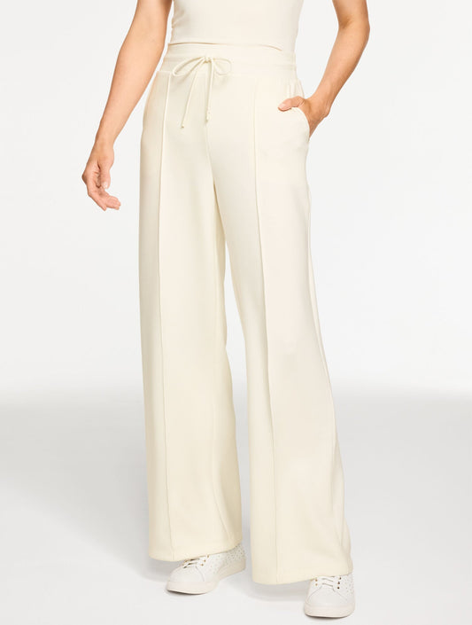 AIRKNIT STRETCH WIDE LEG PANTS | Talbots