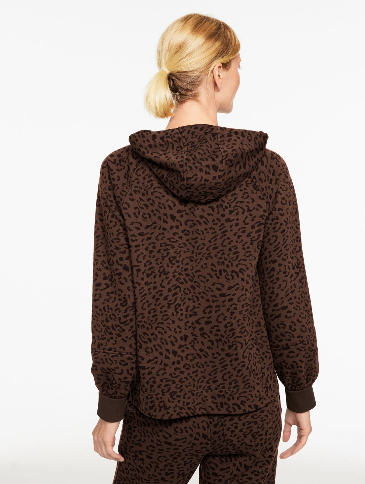 FRENCH TERRY HOODIE - TONAL CHEETAH | Talbots