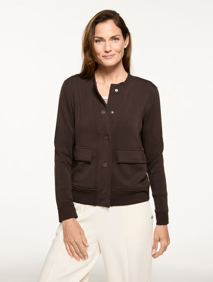 AIRKNIT STRETCH BOMBER JACKET | Talbots
