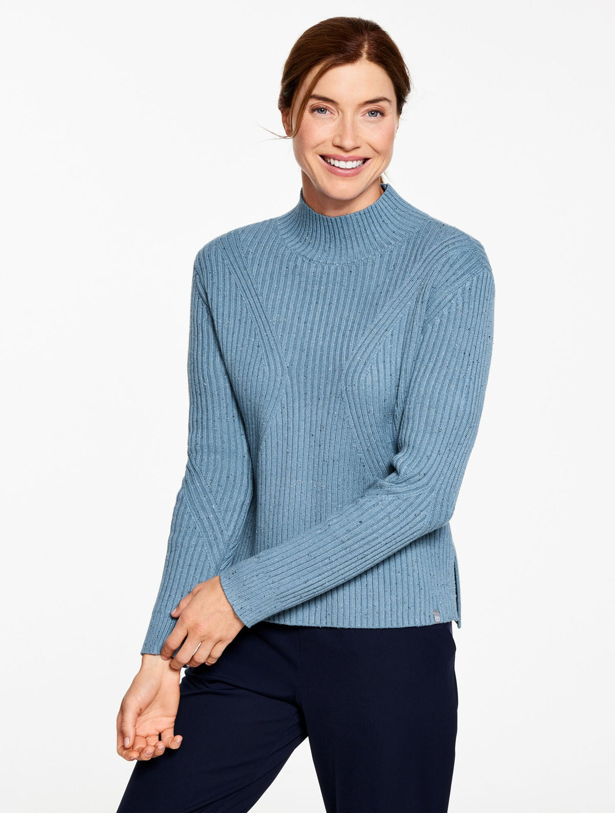 MOCKNECK NEP SWEATER | Talbots