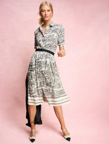 SOFT SHIRTDRESS - LONDON MAP | Talbots