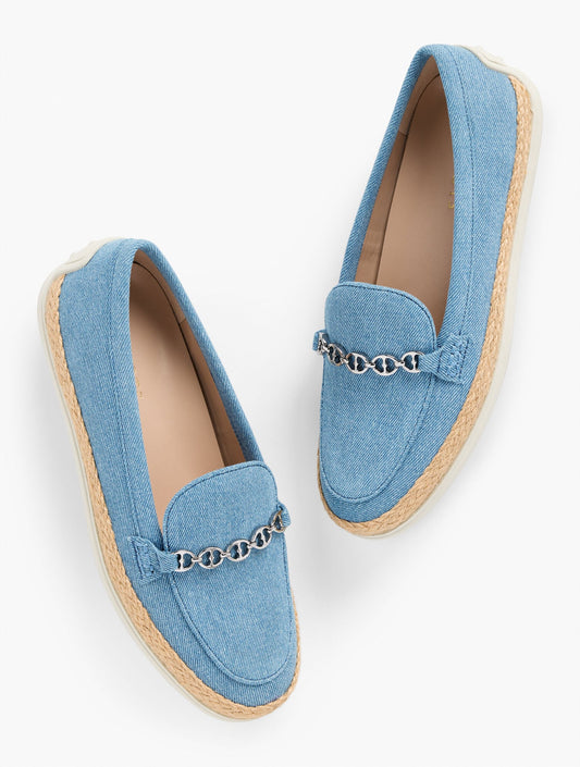 ANDI DENIM ESPADRILLE LOAFERS | Talbots