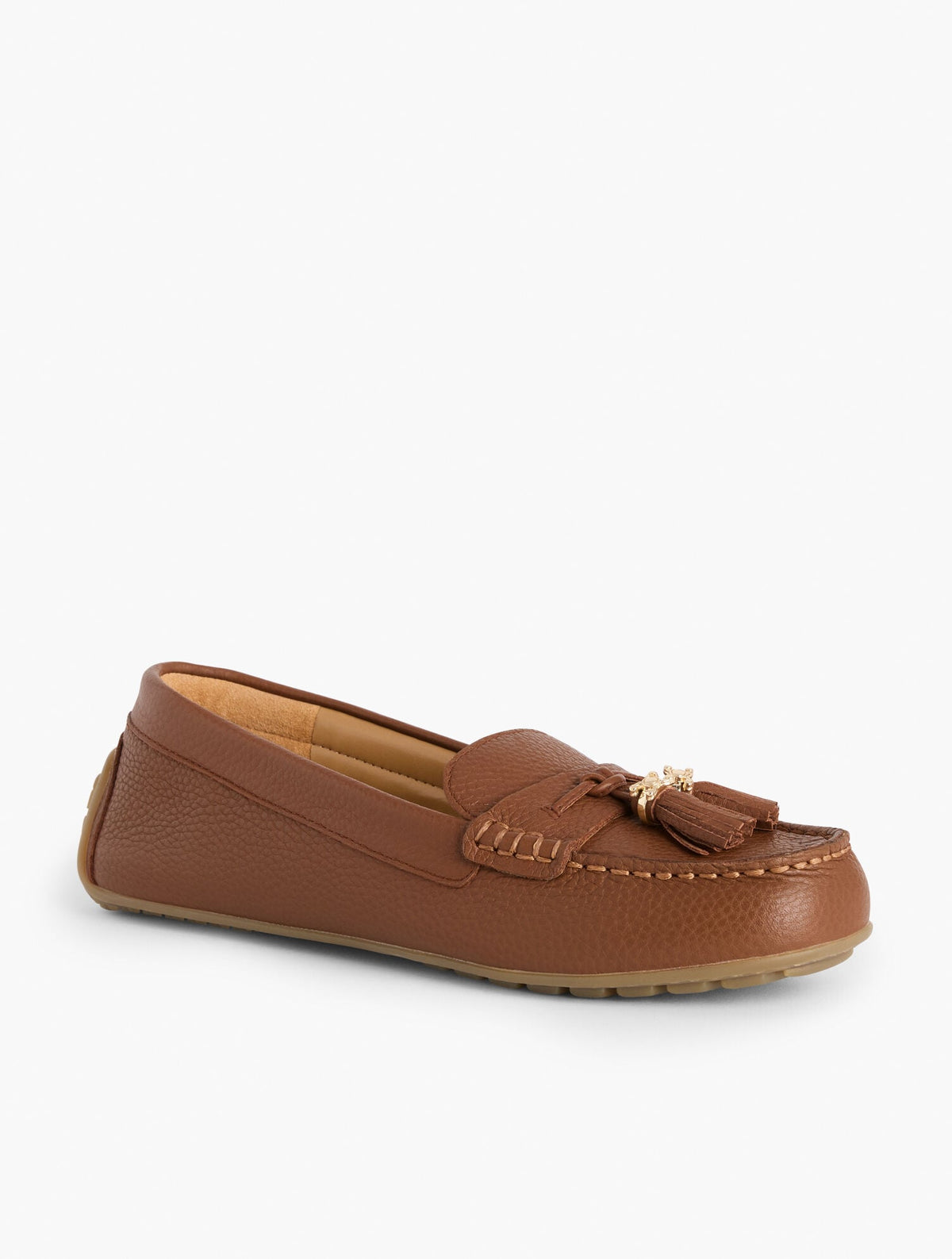 ARDEN DRIVING LOAFERS - PEBBLE LEATHER | Talbots