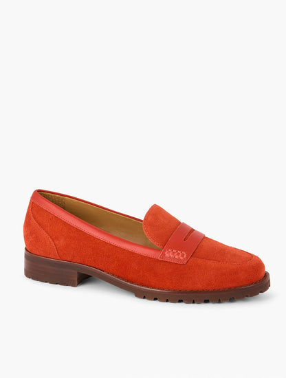 CASSIDY SUEDE PENNY LOAFERS | Talbots