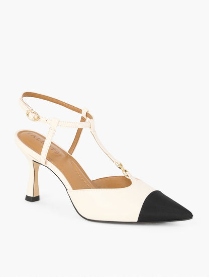 EVELYN NAPPA FLARE HEEL PUMPS | Talbots