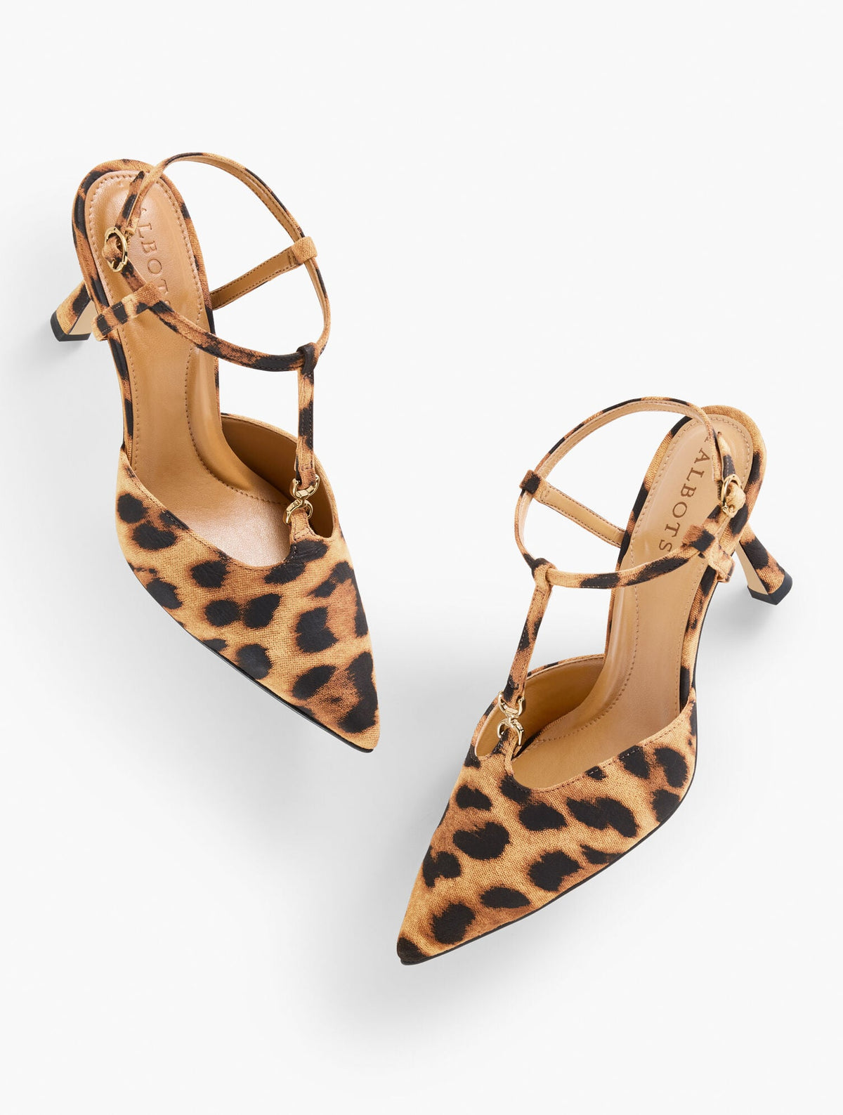 EVELYN LEOPARD SUEDE FLARE HEEL PUMPS | Talbots