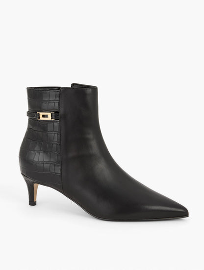 KAIT NAPPA CURVED HEEL ANKLE BOOTS | Talbots
