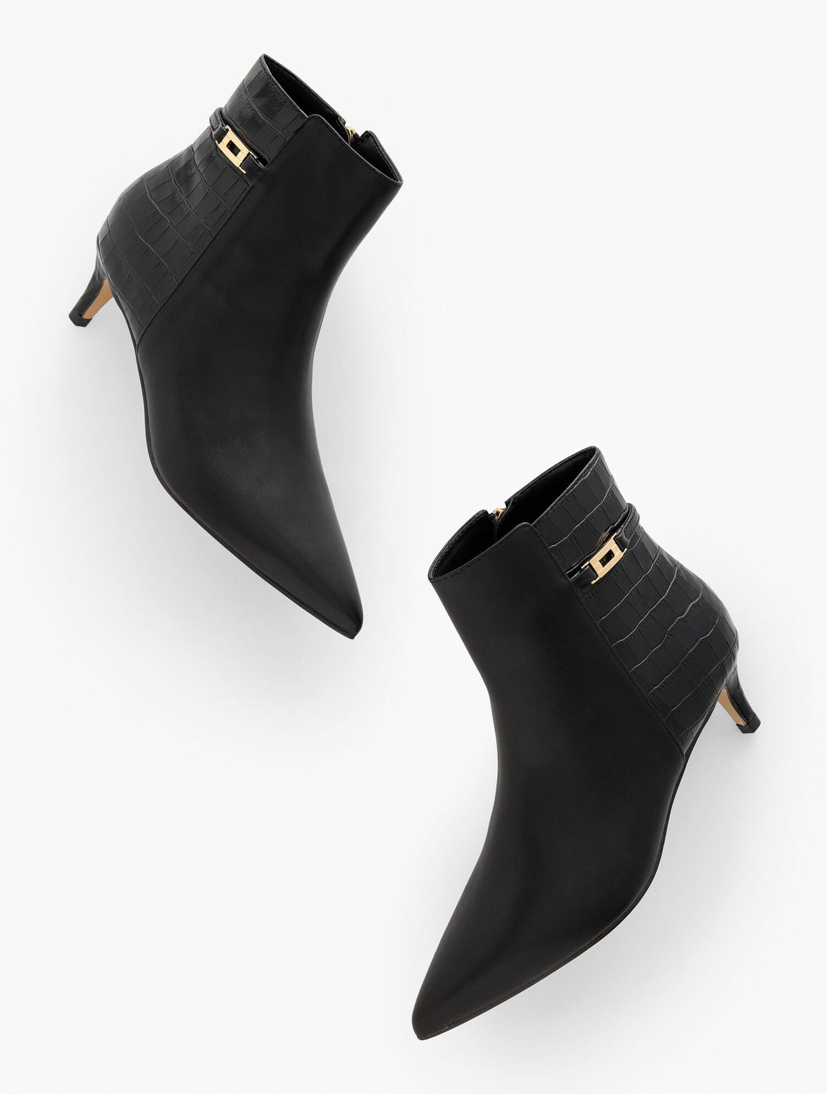 KAIT NAPPA CURVED HEEL ANKLE BOOTS | Talbots