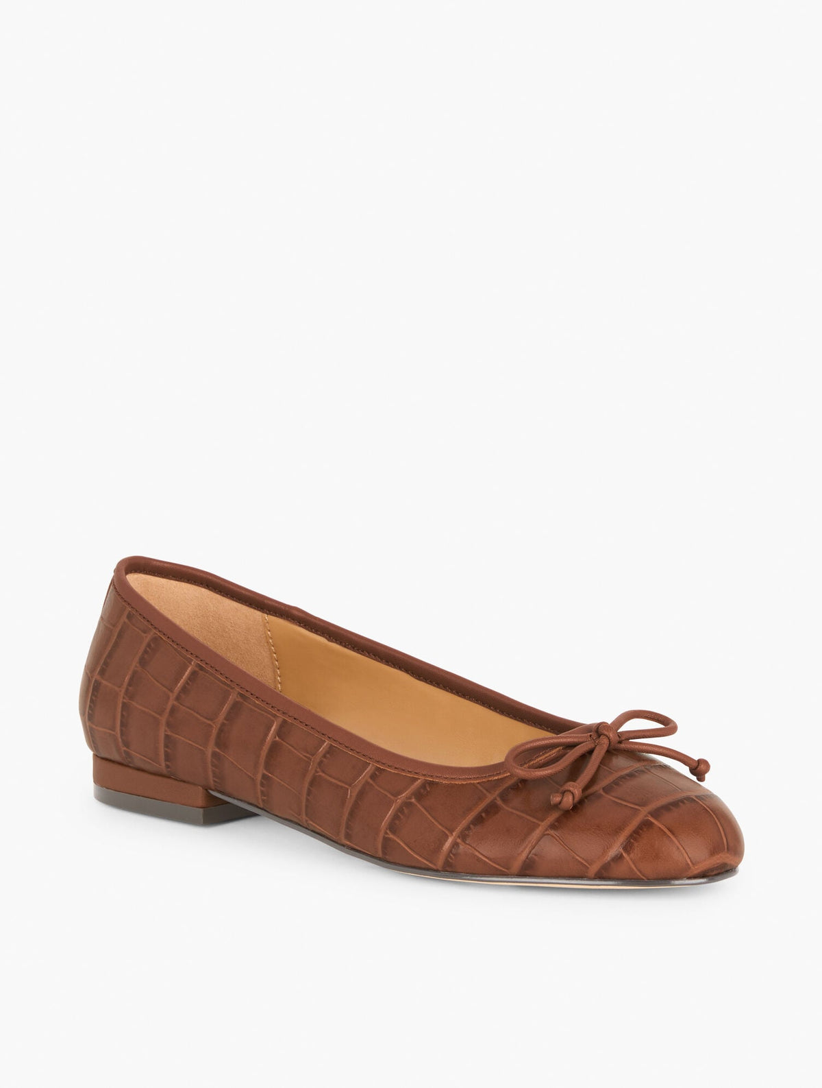 MADISON BALLET FLATS - CROC EMBOSSED | Talbots