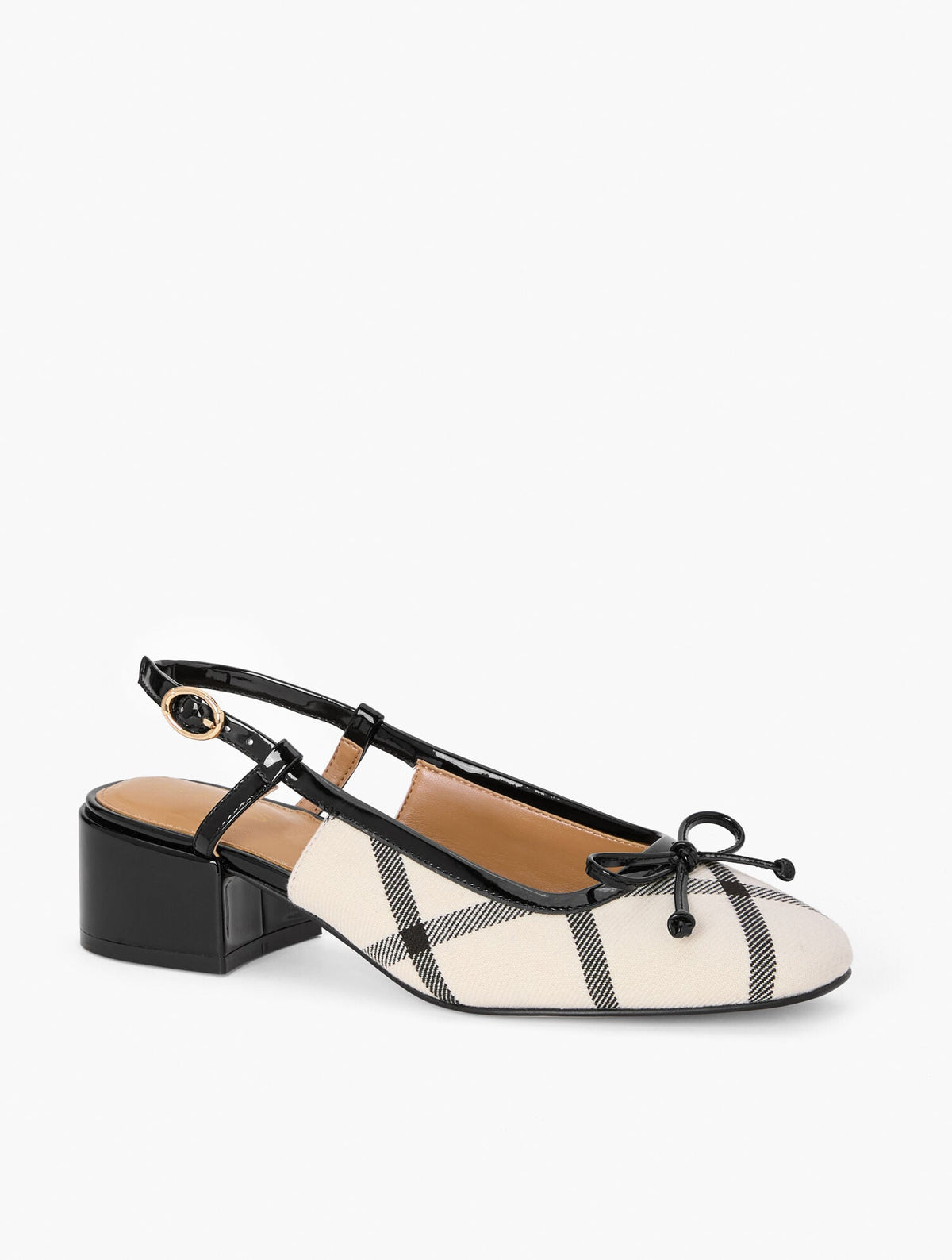 MARLOW WINDOWPANE SLINGBACK PUMPS | Talbots