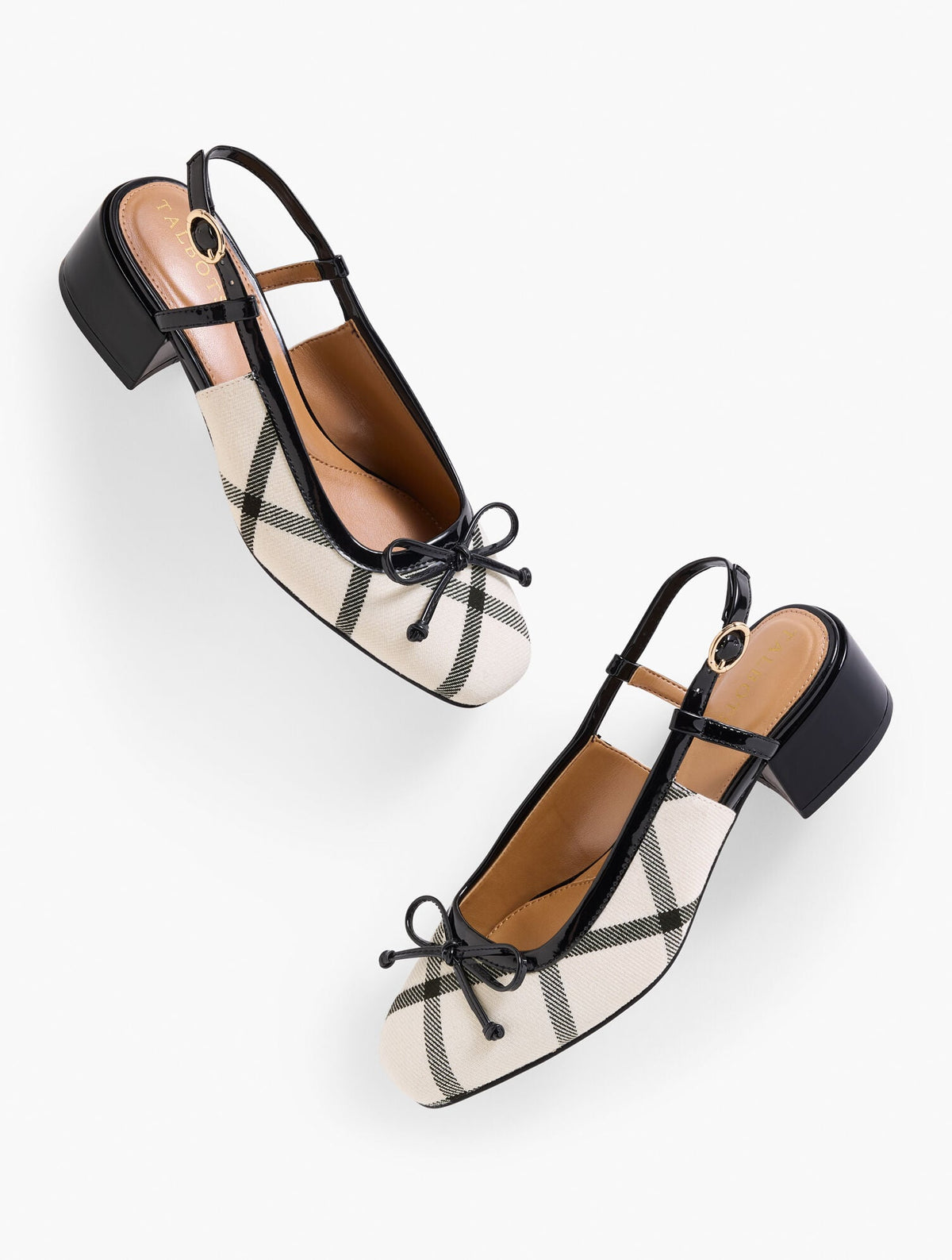 MARLOW WINDOWPANE SLINGBACK PUMPS | Talbots