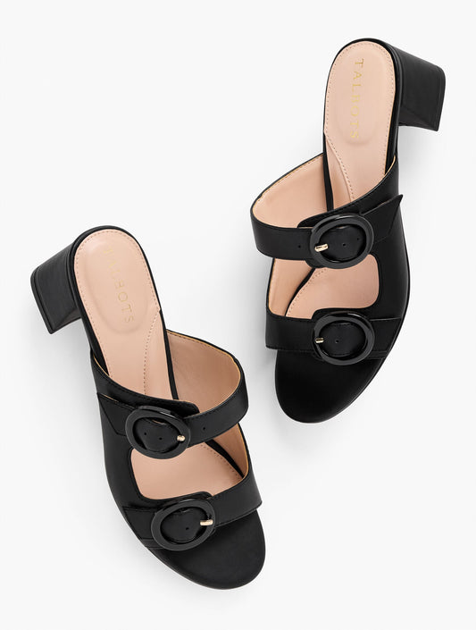 MILLIE STRAPS VACHETTA BLOCK HEEL SANDALS | Talbots