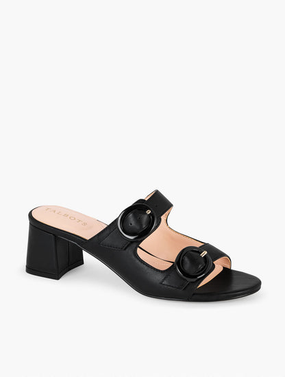 MILLIE STRAPS VACHETTA BLOCK HEEL SANDALS | Talbots