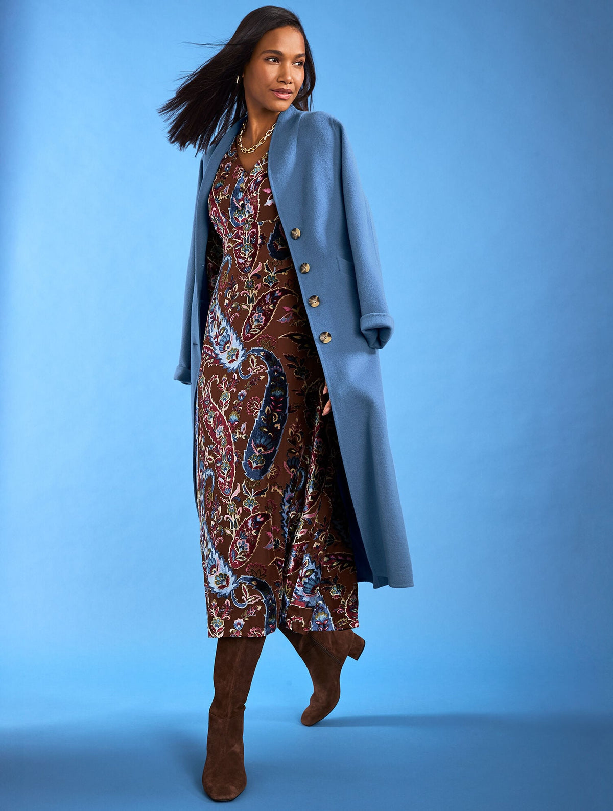 PERLA TALL SUEDE BLOCK HEEL BOOTS | Talbots