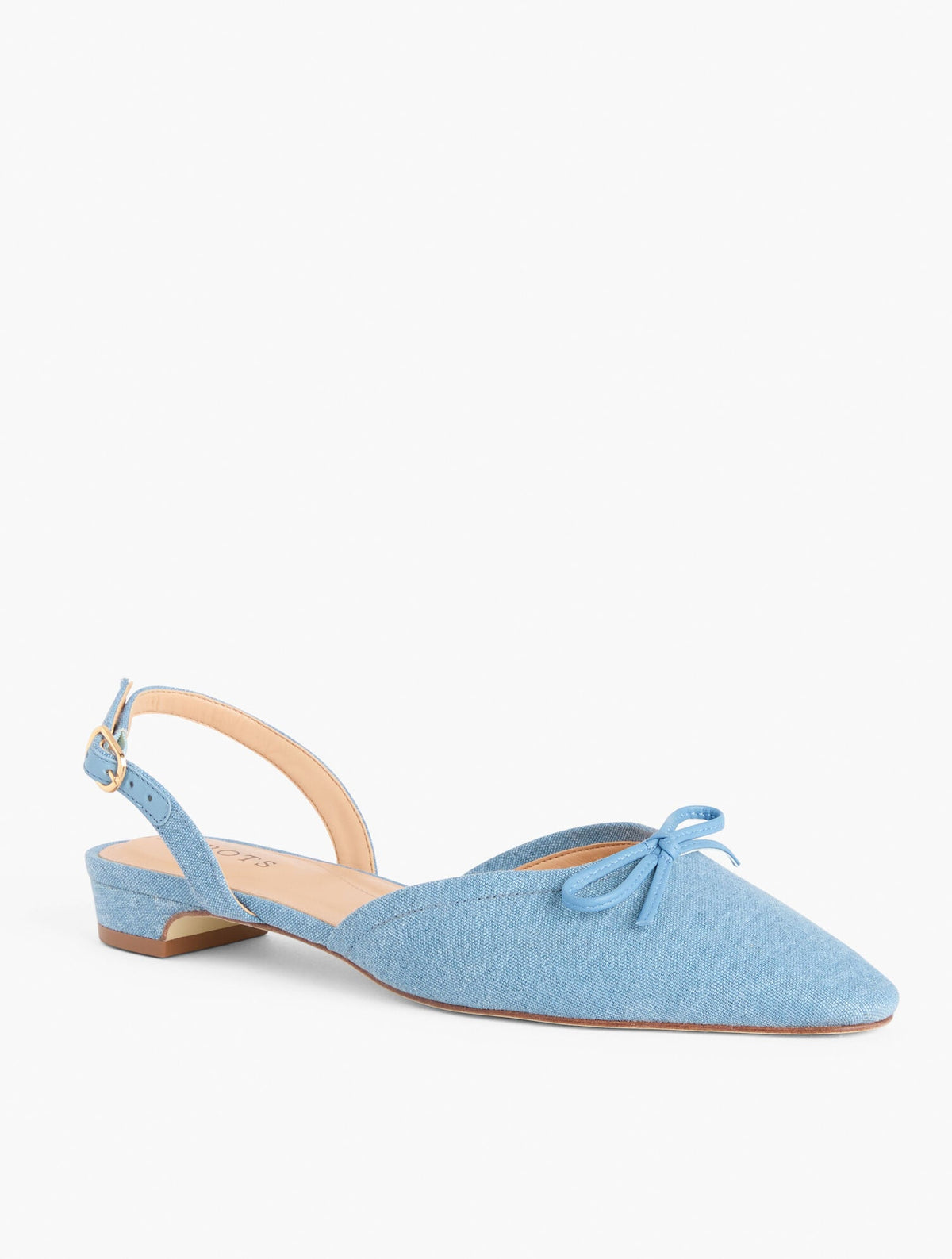 SHELBY LINEN SLINGBACK FLATS | Talbots