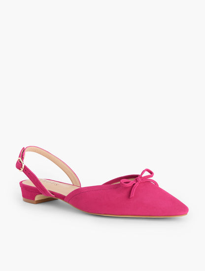 SHELBY SUEDE SLINGBACK FLATS | Talbots