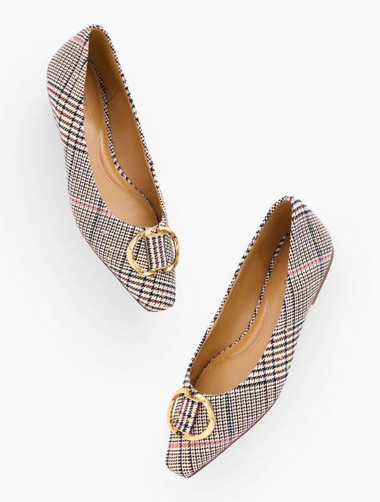 WHITLEY ORNAMENT BALLET FLATS - MANSFIELD PLAID | Talbots