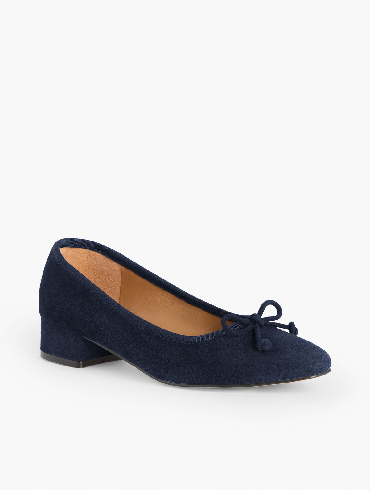 VANESSA SUEDE BLOCK HEEL PUMPS | Talbots