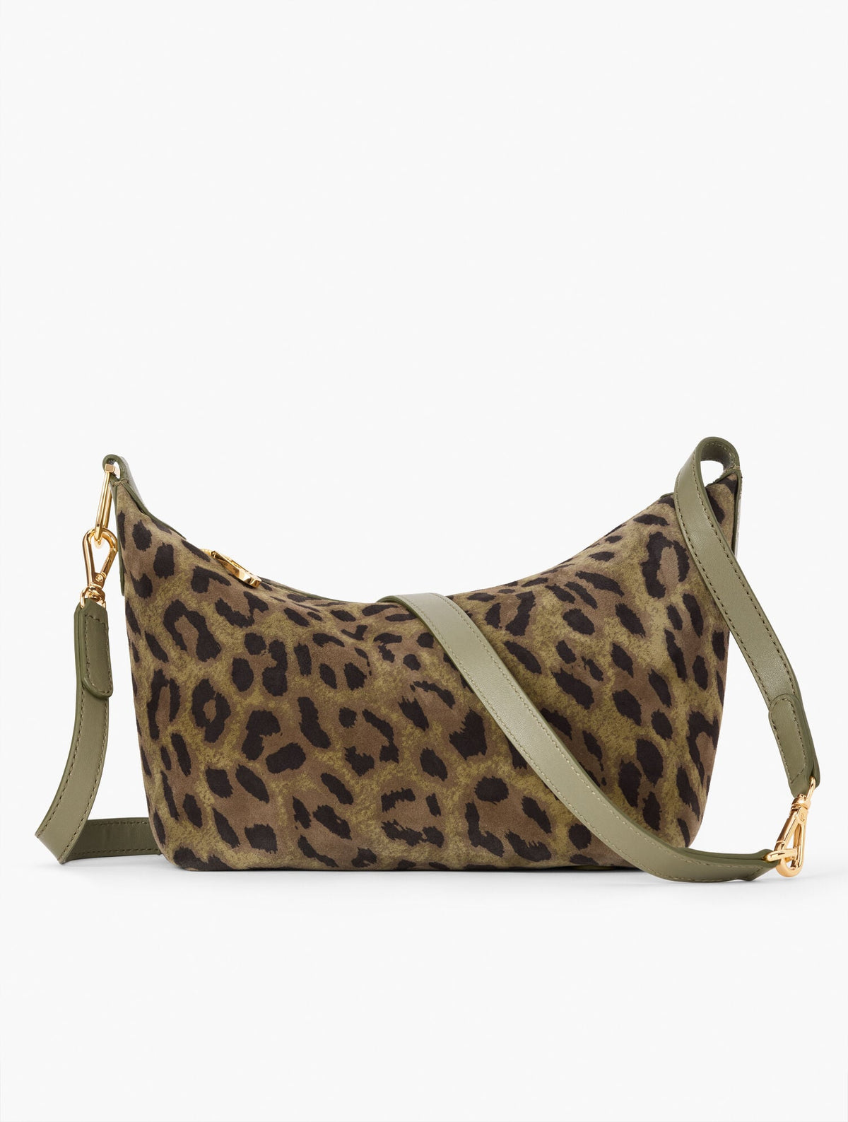 LEOPARD SUEDE CONVERTIBLE CROSSBODY BAG | Talbots