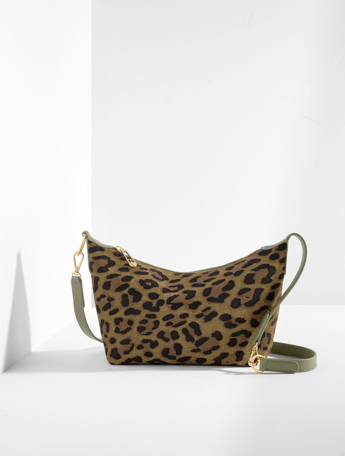 LEOPARD SUEDE CONVERTIBLE CROSSBODY BAG | Talbots