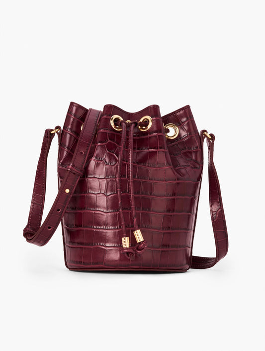 CROC EMBOSSED BUCKET BAG | Talbots