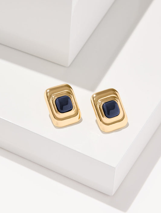 LINEAR GEO STUD EARRINGS | Talbots