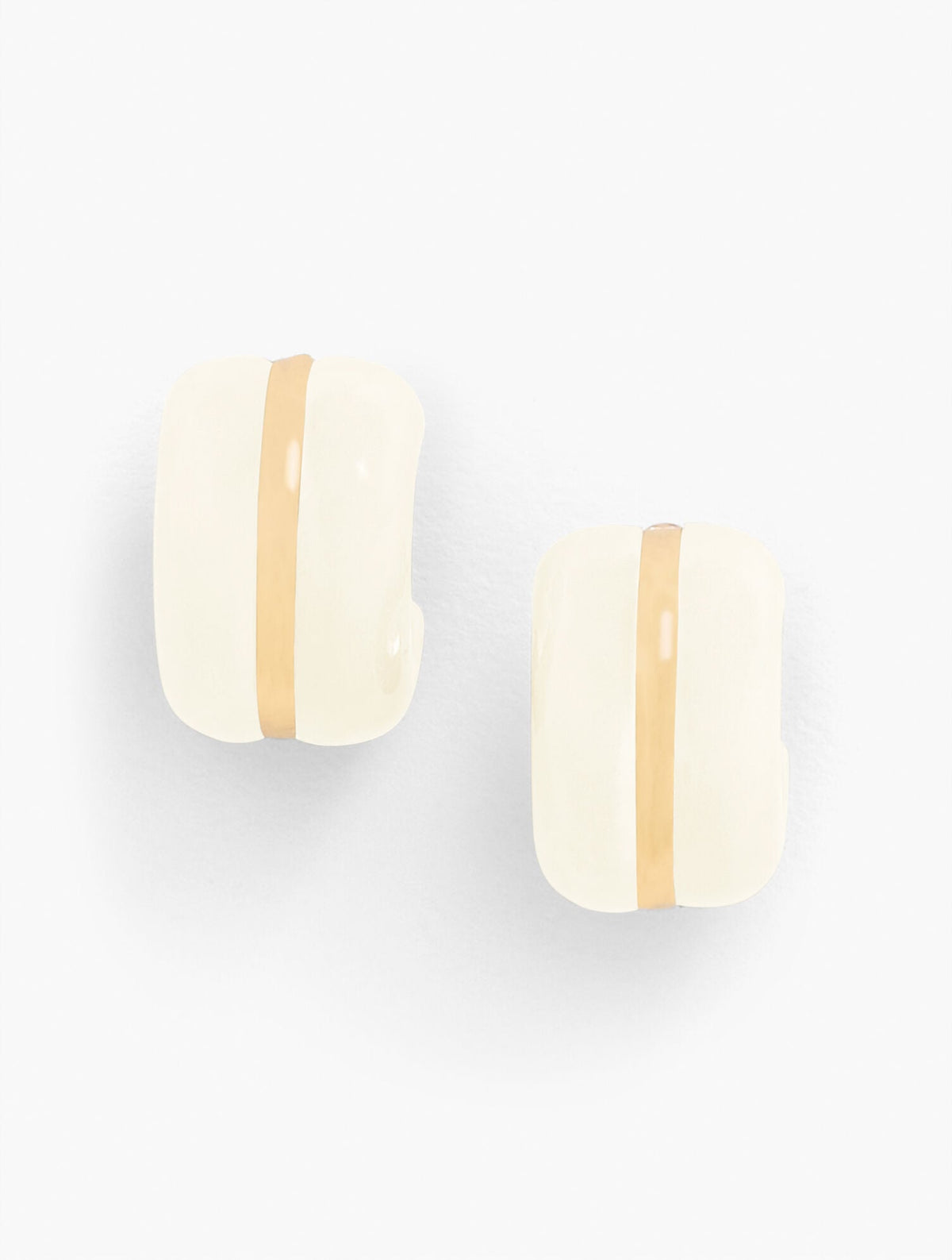 RESIN HUGGIE HOOP EARRINGS | Talbots