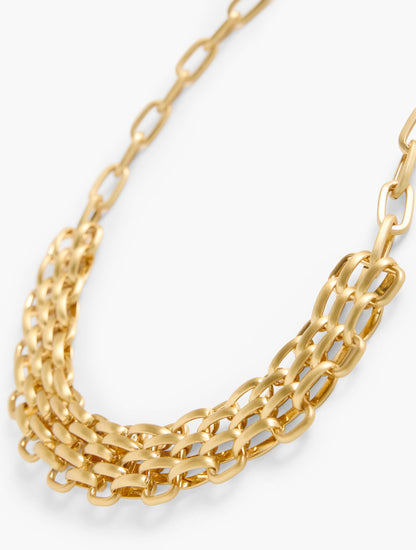 MIXED PANTHER CHAIN NECKLACE | Talbots
