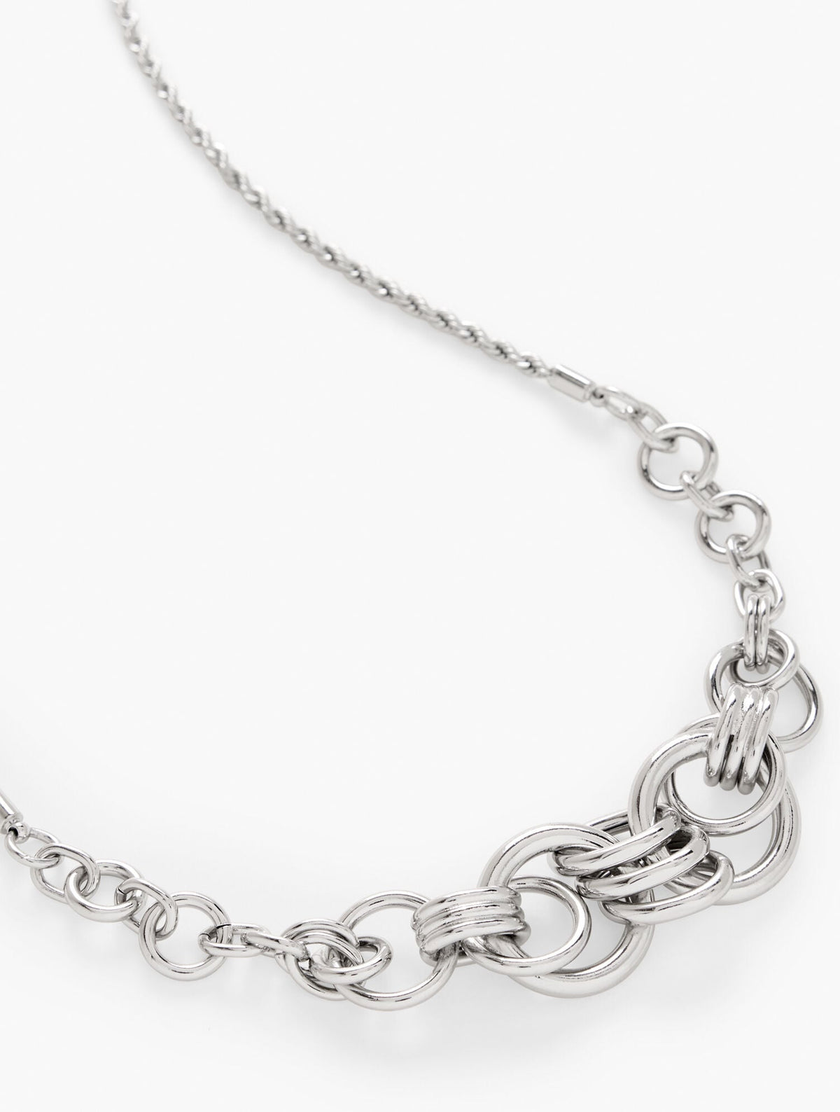 INTERLOCK SCULPTURAL NECKLACE | Talbots