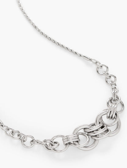 INTERLOCK SCULPTURAL NECKLACE | Talbots