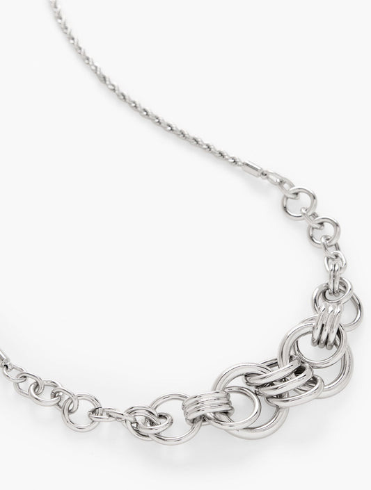 INTERLOCK SCULPTURAL NECKLACE | Talbots