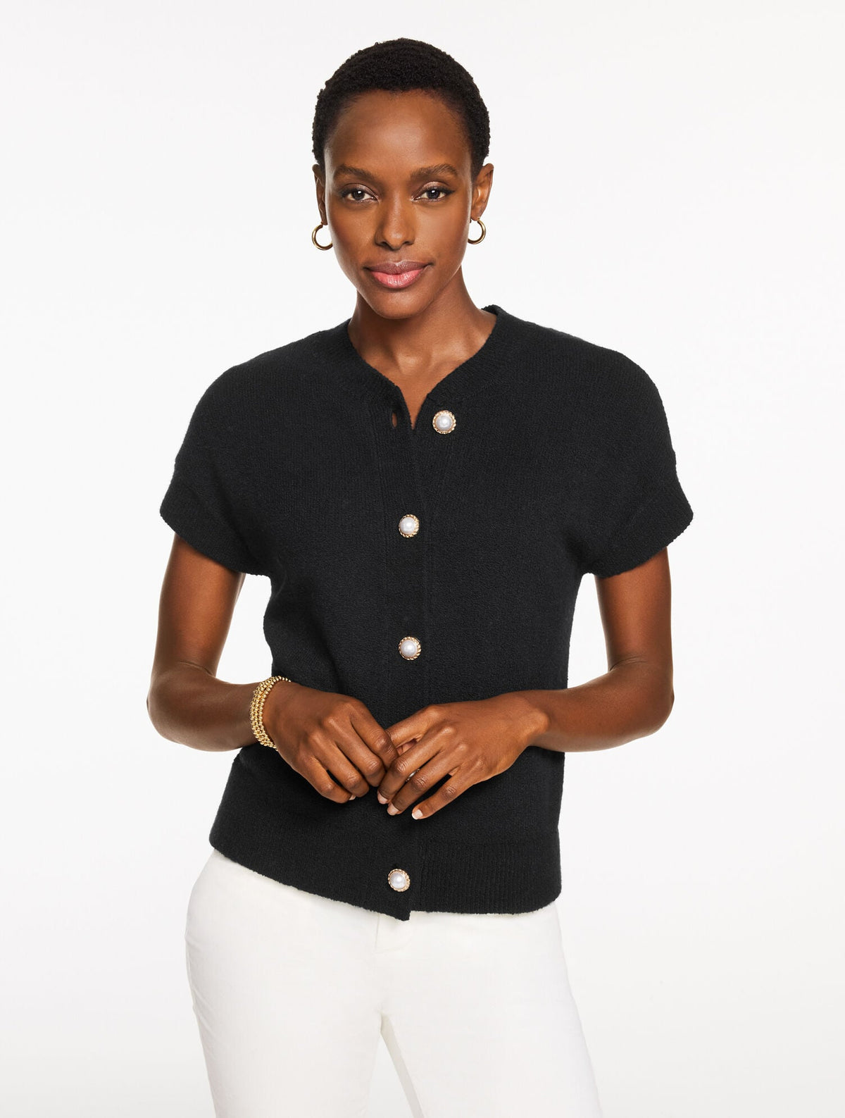 DROP SHOULDER SWEATER VEST | Talbots