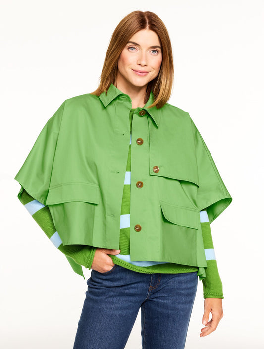 PLUS SIZE SHORT TRENCH CAPE | Talbots