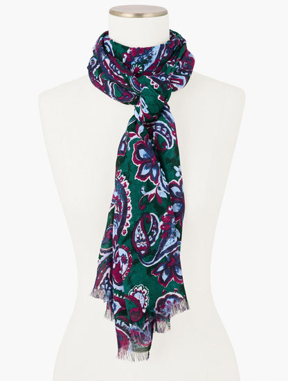 PICCADILLY PAISLEY OBLONG SCARF | Talbots