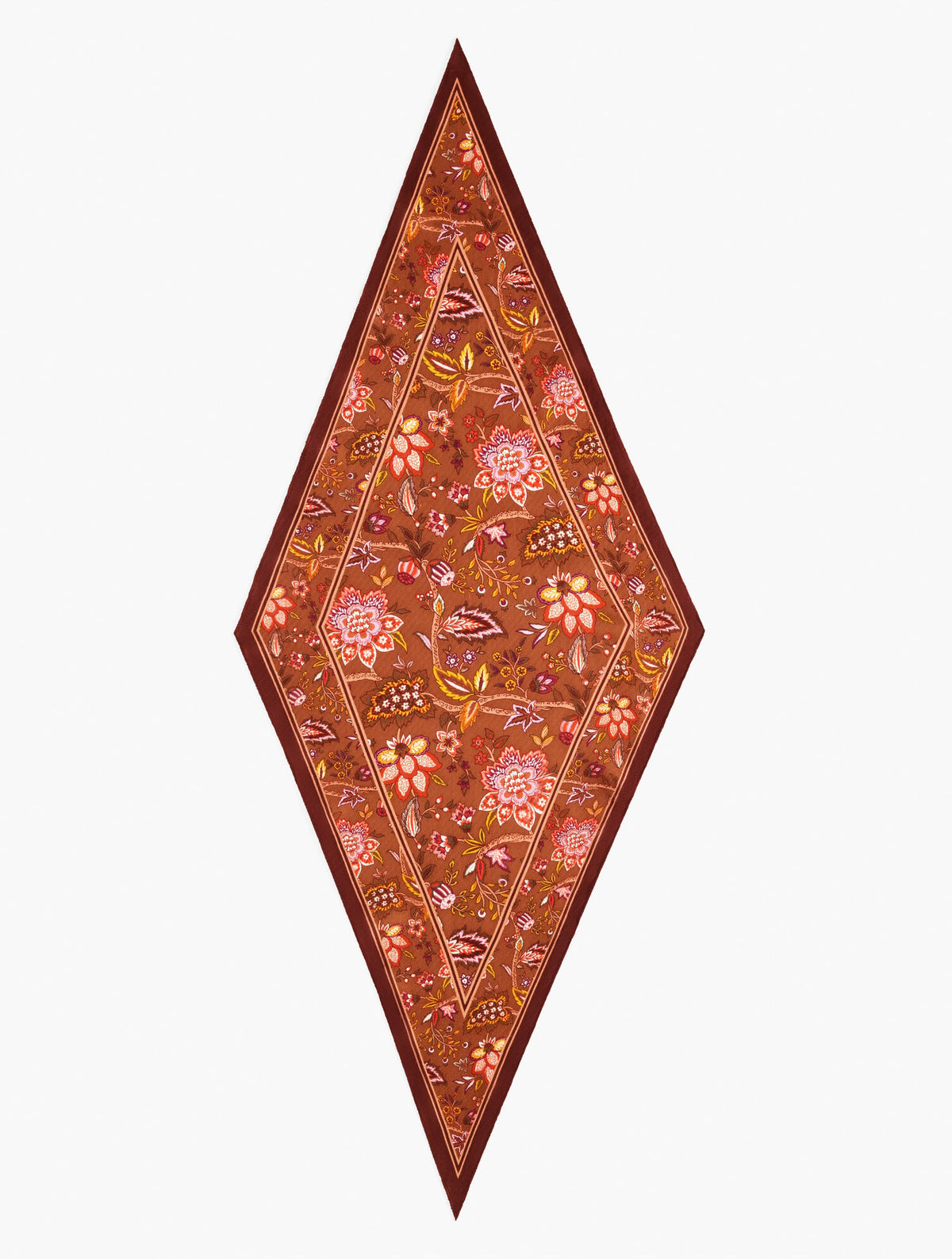 BLOOMING JACOBEAN DIAMOND SCARF | Talbots