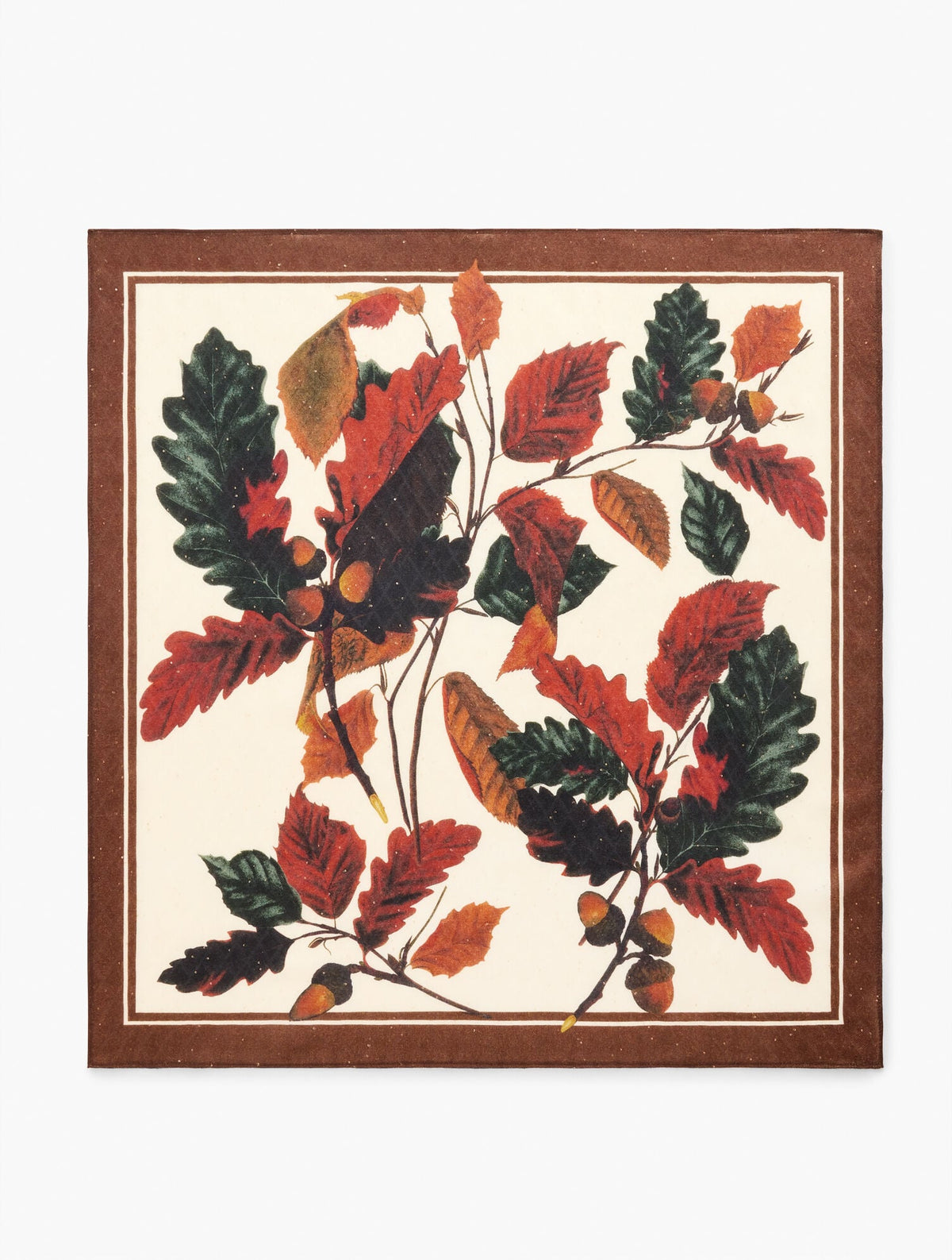 ACORNS & LEAVES WOOL SQUARE SCARF | Talbots
