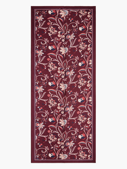ECHO PLEATED LIVELY FLORAL OBLONG SCARF | Talbots