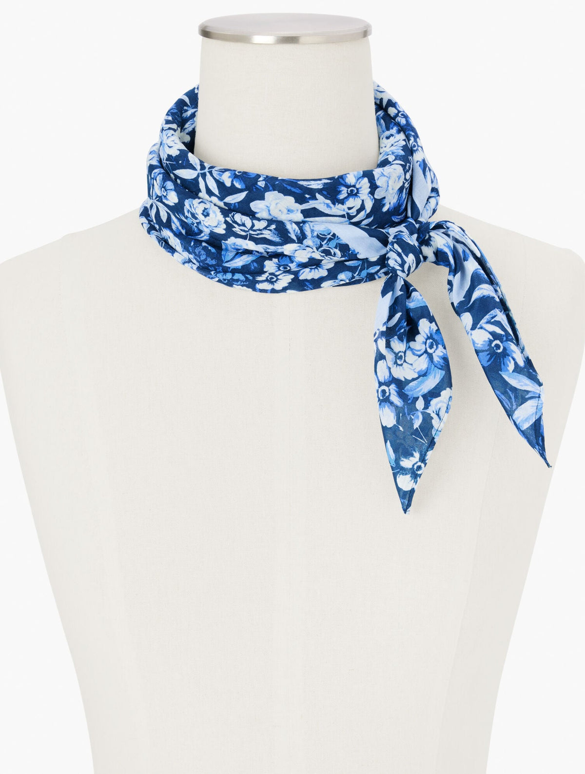 RAVISHING FLORAL SQUARE SCARF | Talbots