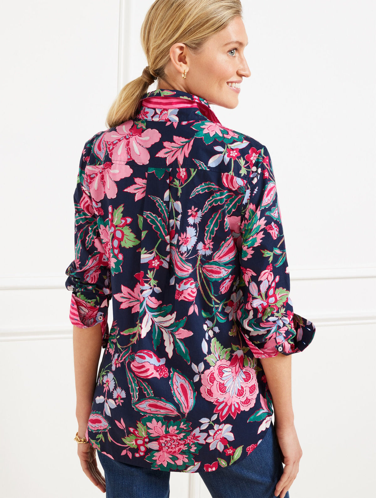 MODERN CLASSIC SHIRT - JOYFUL JACOBEAN | Talbots