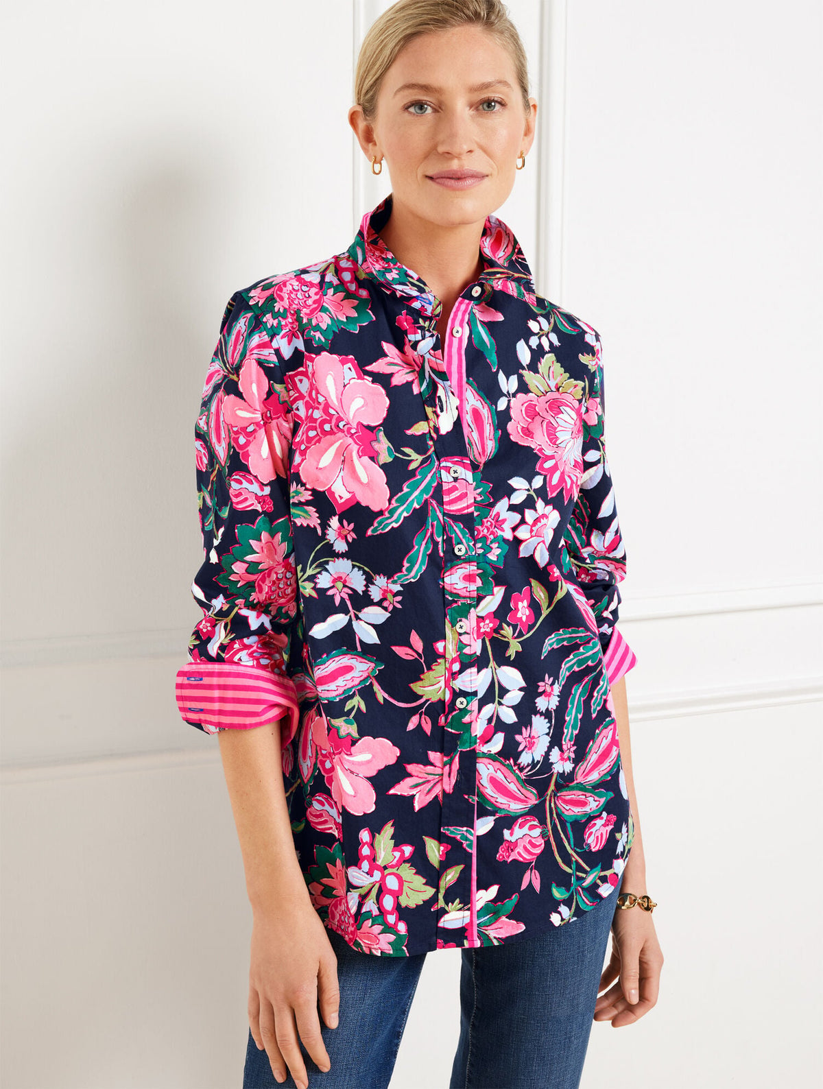MODERN CLASSIC SHIRT - JOYFUL JACOBEAN | Talbots