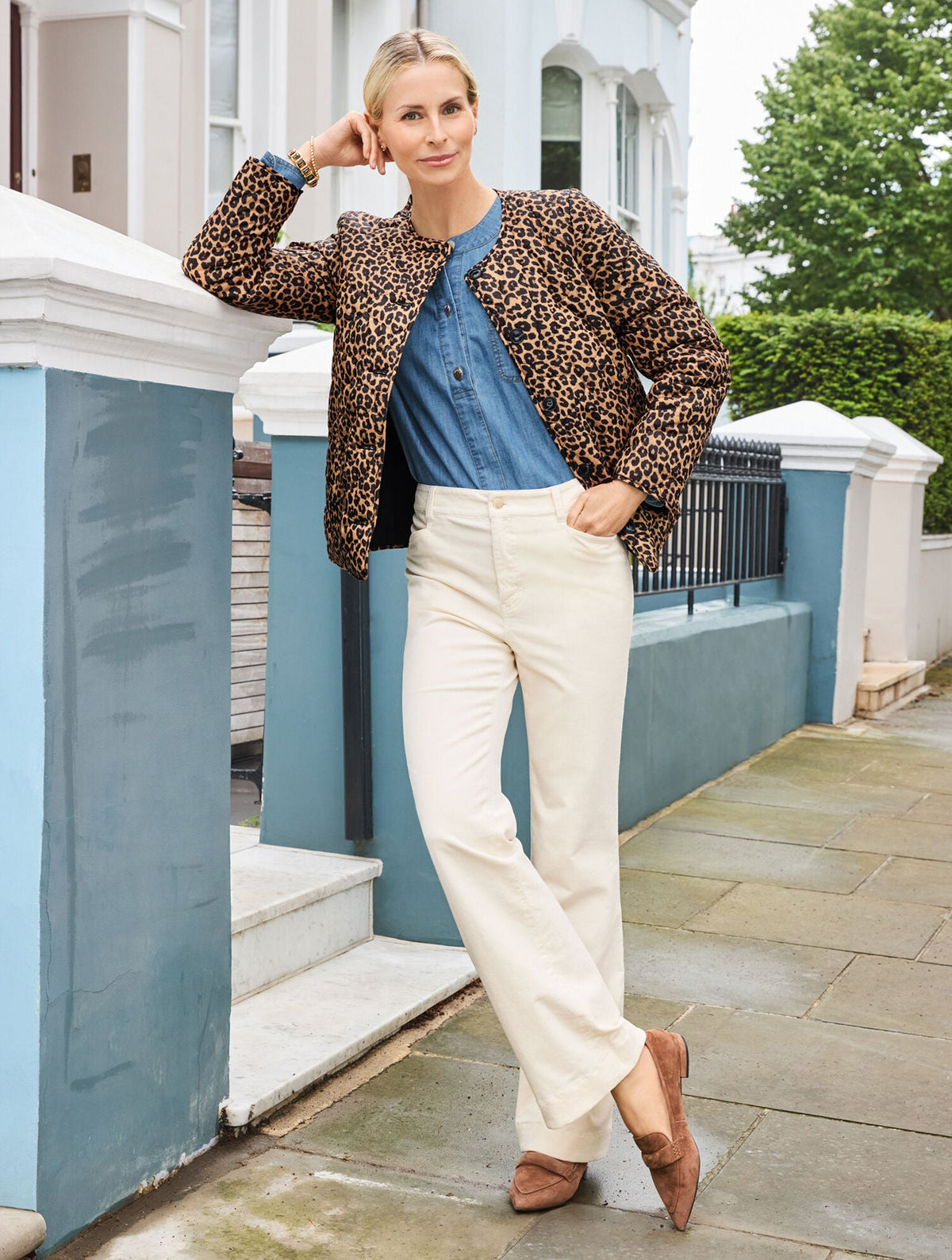 DENIM POPOVER SHIRT - AZURE SKY WASH | Talbots