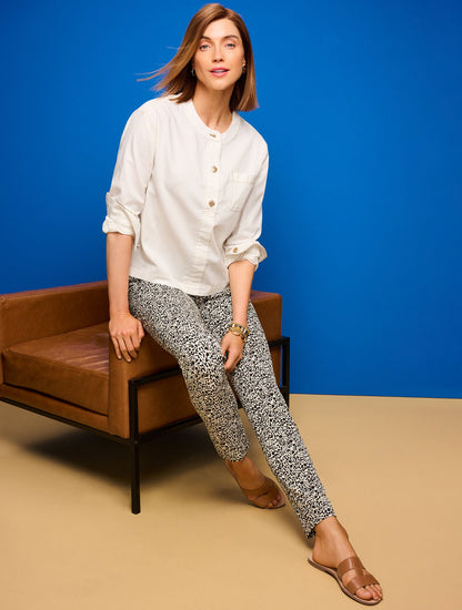 DENIM POPOVER SHIRT - LIGHT ECRU | Talbots