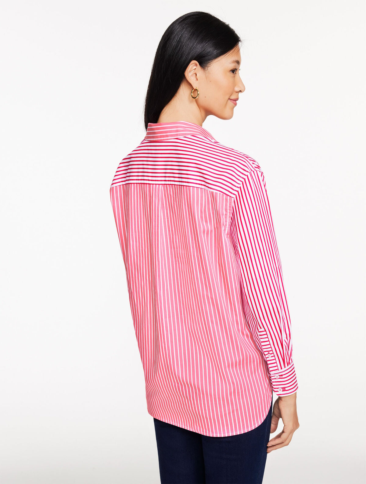 POPLIN TOP - TAILORED STRIPE | Talbots