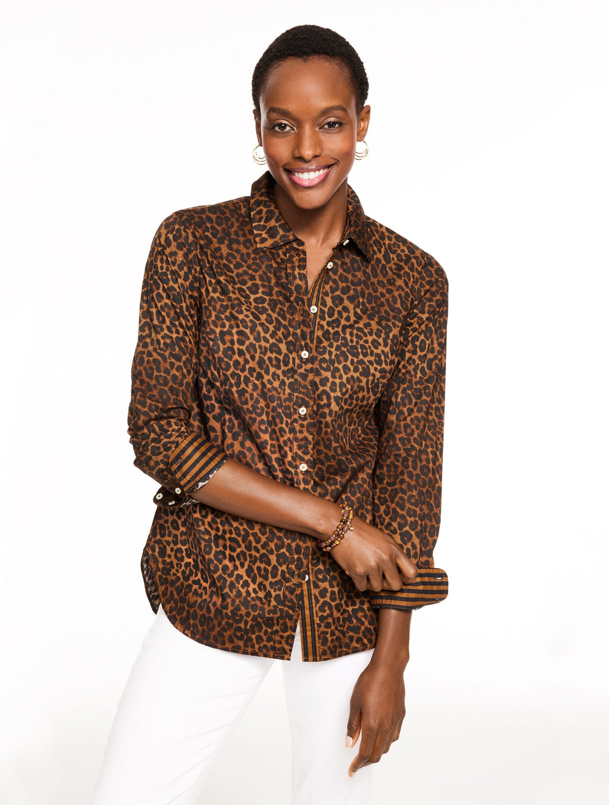MODERN CLASSIC SHIRT - LEOPARD | Talbots