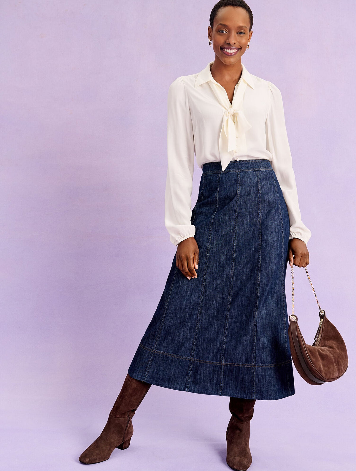 TIE NECK SHIRT | Talbots