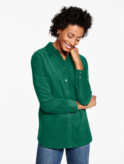 CORDUROY MODERN CLASSIC SHIRT | Talbots