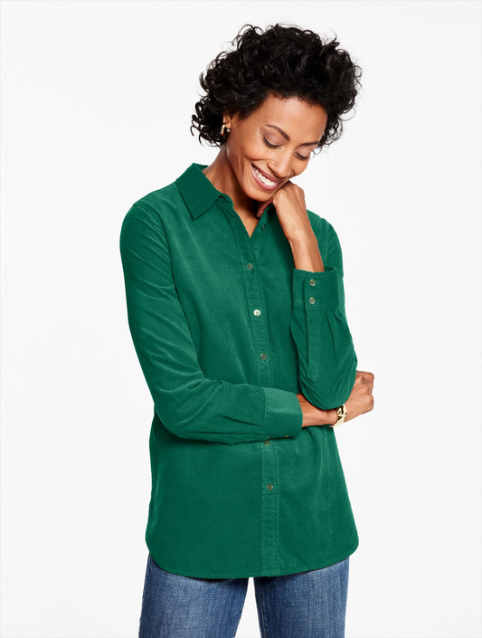 CORDUROY MODERN CLASSIC SHIRT | Talbots