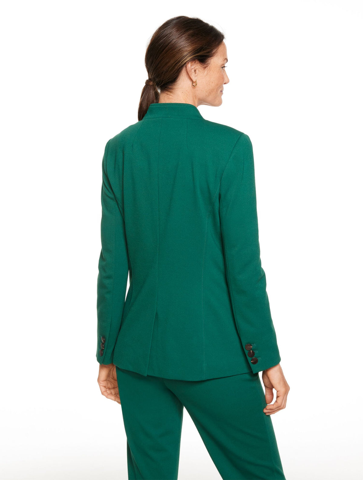 LUXE PONTE SINGLE BUTTON BLAZER | Talbots