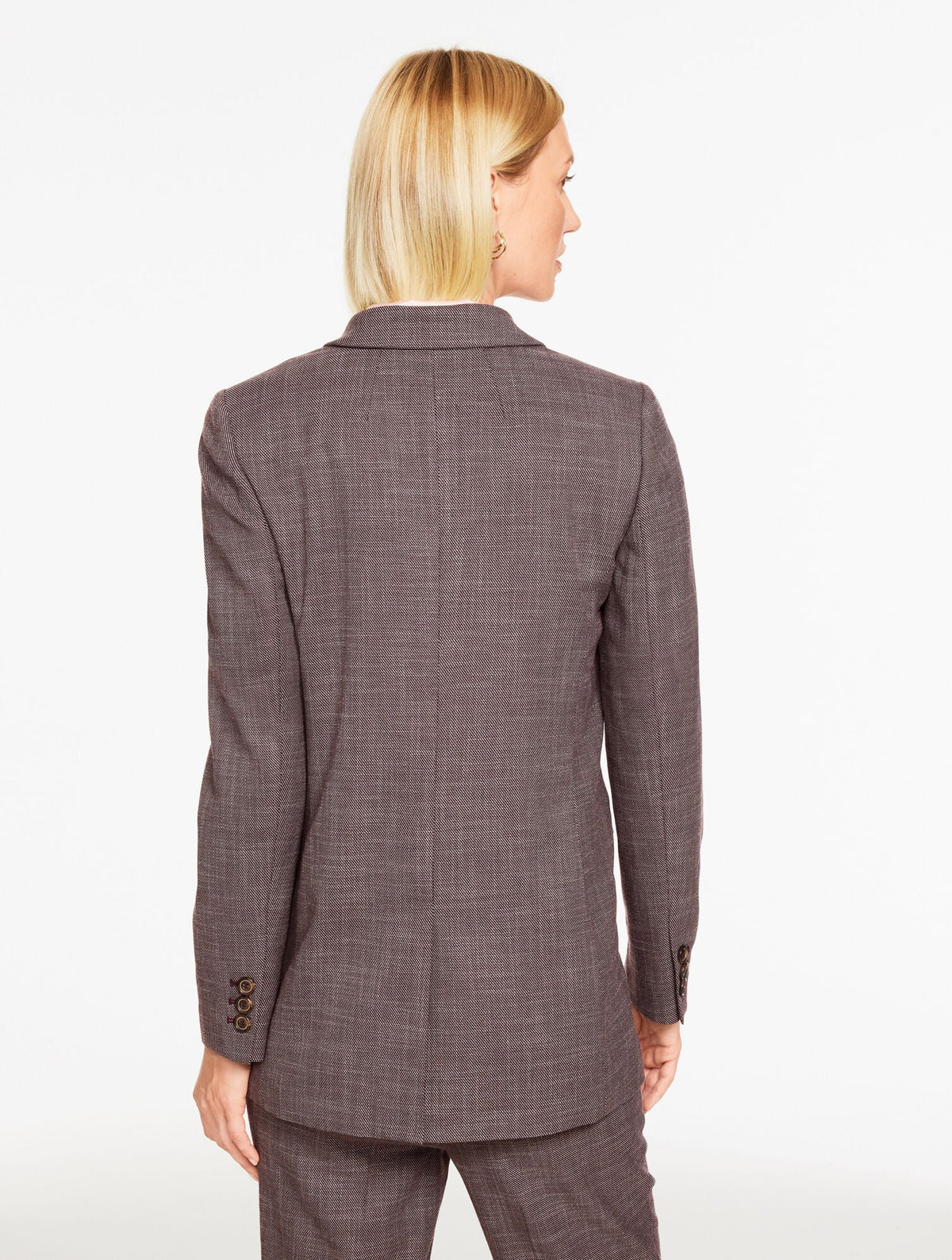 CITY TWILL BLAZER - AUBERGINE | Talbots