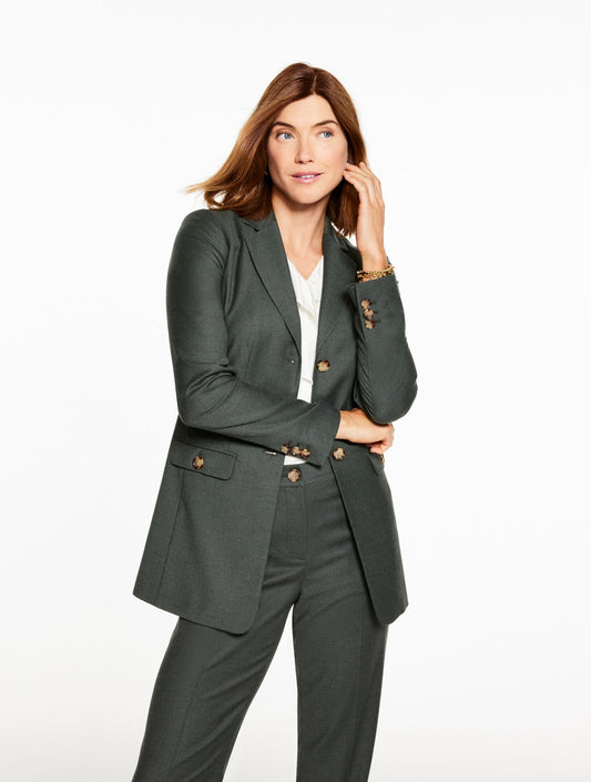 LUXE ITALIAN FLANNEL BLAZER | Talbots